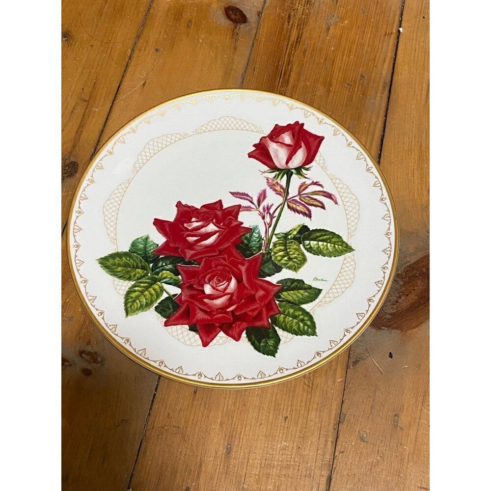 The Edward Marshall Boehm Roses of Excellence Collection The Love Rose 1981 VTG